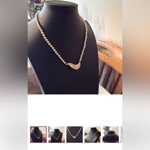 Krementz bundle of 2 vintage necklaces